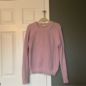 Rebecca Taylor Lilac Wool Cashmere Blend Sweater Women’s Size L Textured Knit